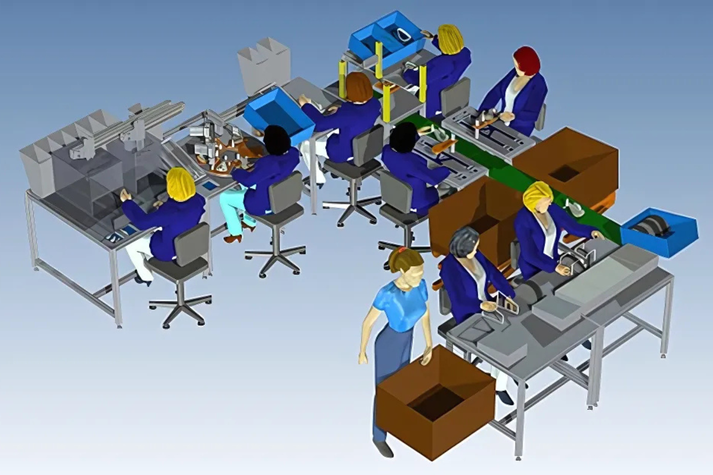 Modernised, Semi-Automated Production Line