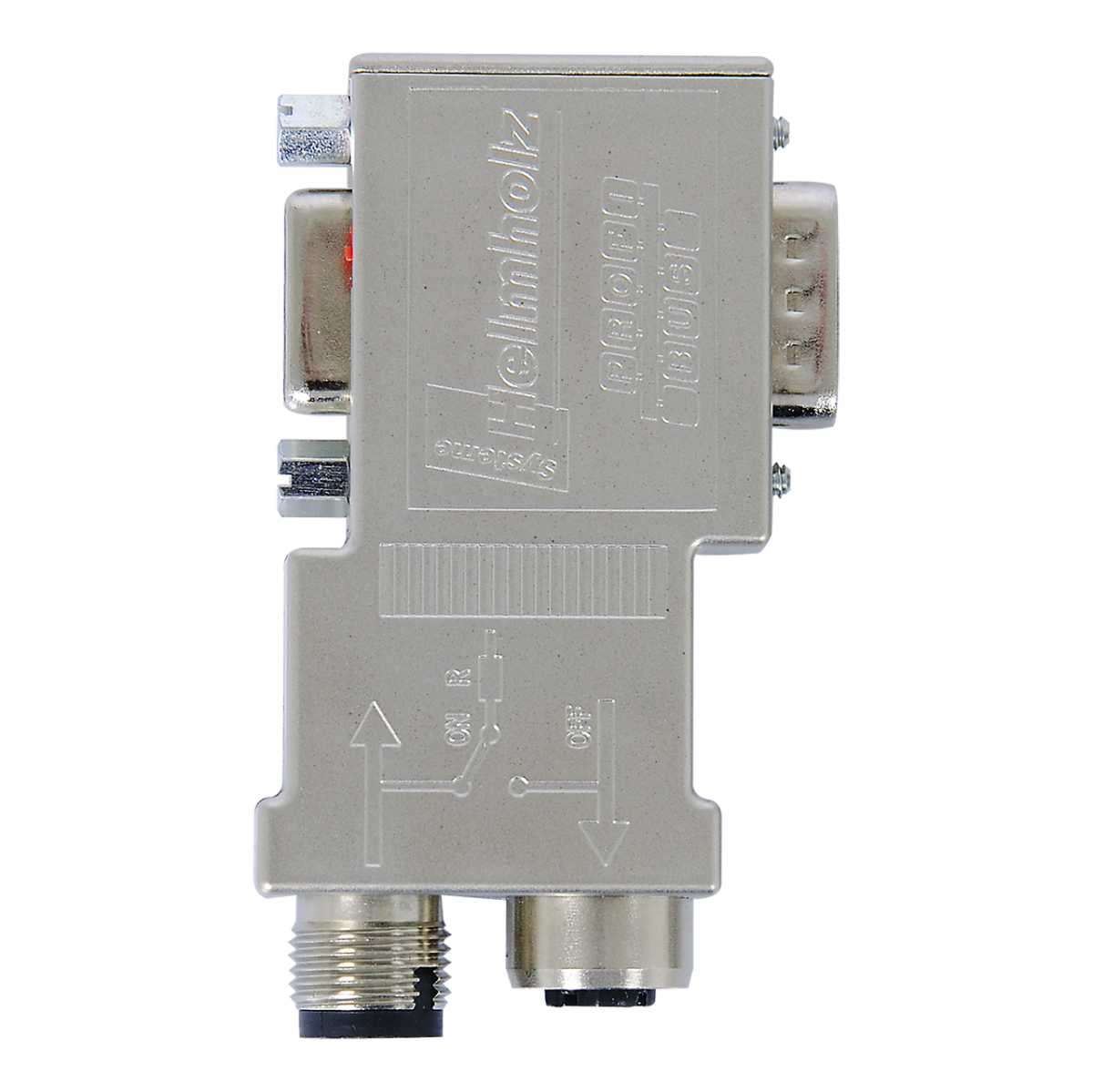 Helmholz - PROFIBUS Connector with Diagnostics LED 90° EasyConnect® with PG M12-Connector