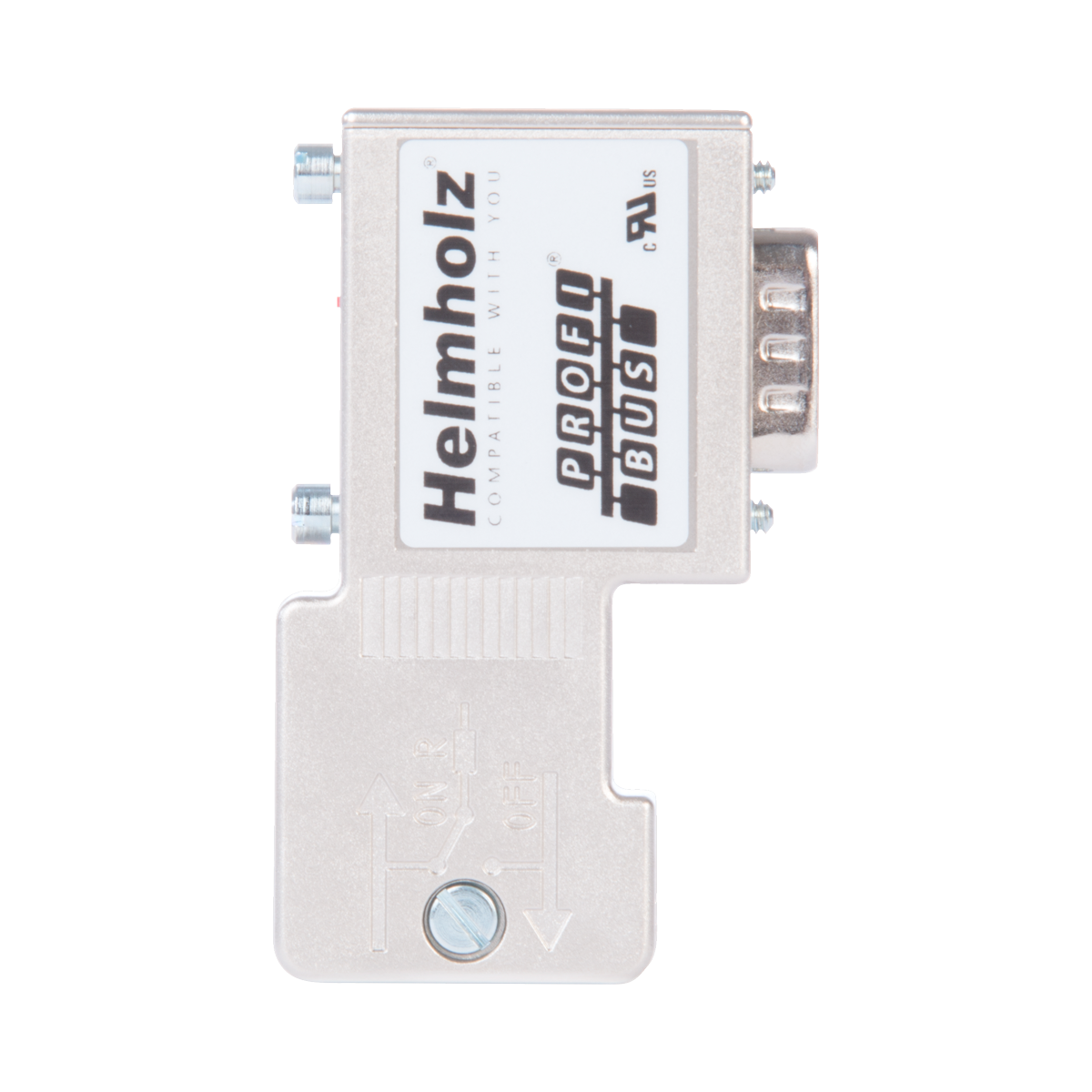 Helmholz - PROFIBUS Connector 90° Screw terminal without PG