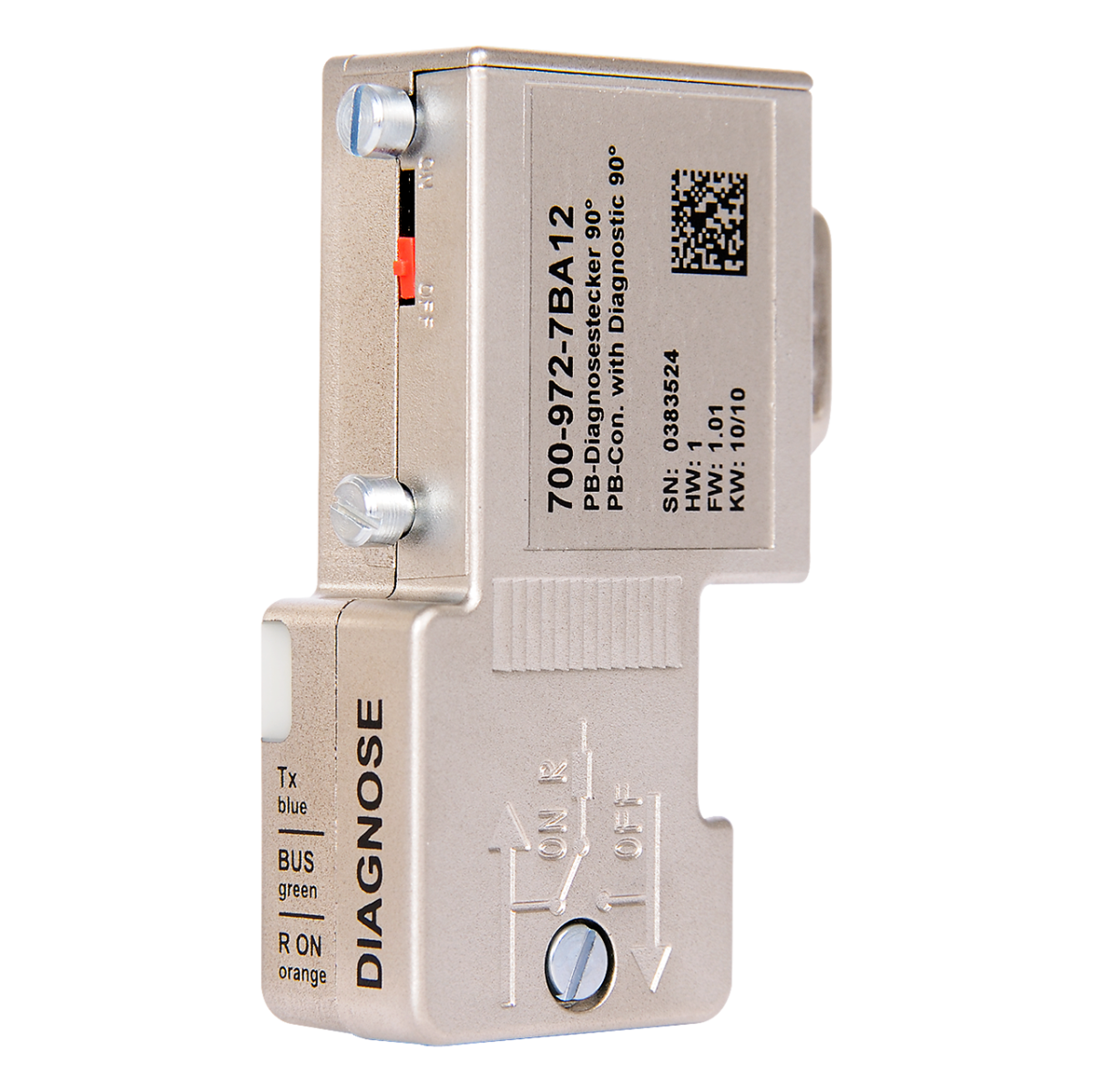 Helmholz - PROFIBUS Connector with Diagnostics LED 90° without PG