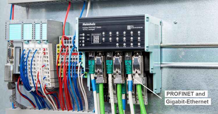 Ethernet and PROFINET network infrastructure